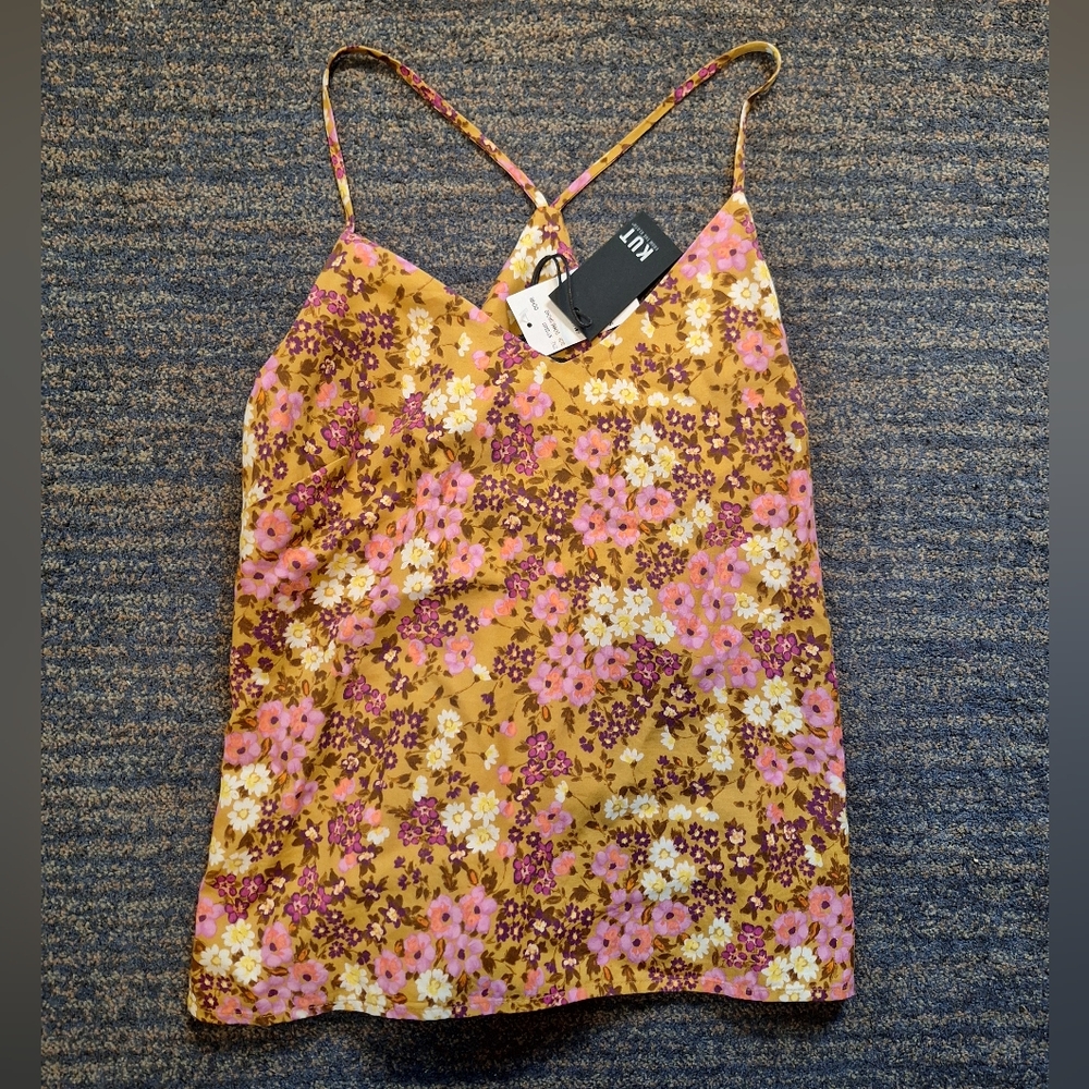 NWT Kut From the Kloth Floral Tank Top